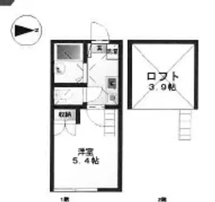 ウィンガーデン川和町A棟【2階】の間取り