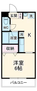 COCORO吹田【2階】の間取り