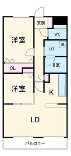 クリスタルスクエア【2階】の間取り