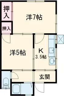 梅津南町貸家【1号室】の間取り