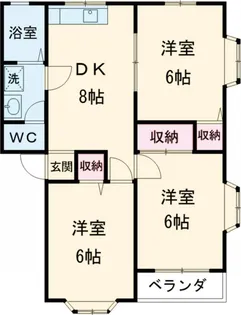 フラワーアネックス【2階】の間取り