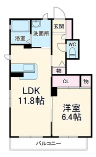 エスペランス三河A【1階】の間取り