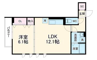 D’Bless湘南台6丁目【2階】の間取り