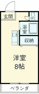 タウンハウス内堀【103号室】の間取り