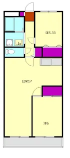 城山サニーハイツ【112号室】の間取り