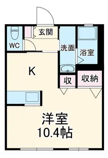 フローラ【102号室】の間取り