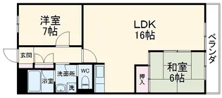 第2コーポ藤岡【103号室】の間取り