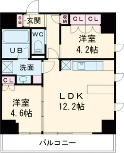 NIDO SUGAMO【13階】の間取り