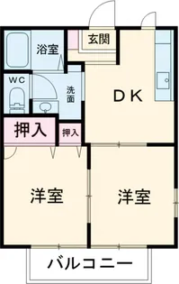 ブルーバードB【201号室】の間取り