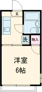 シテムサシノ【101号室】の間取り