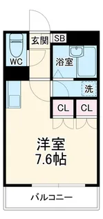 サンタフェスクエア【2階】の間取り
