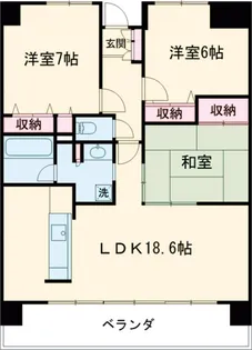 ポレスターセントラルシティ桜【308号室】の間取り