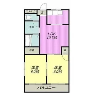 ラ・キャッスルⅡ【3階】の間取り