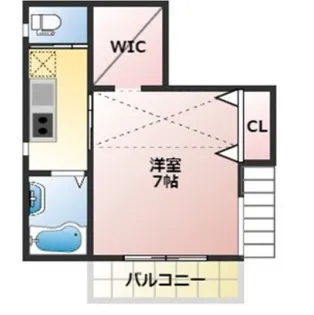 AI高尾山口【201号室】の間取り