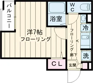 クレア【3階】の間取り