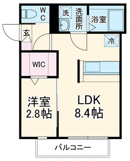 KLEIS春日部Ⅱ【1階】の間取り