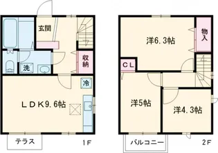 ラ・ペジブル【C2号室】の間取り