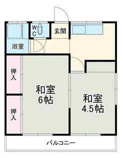 中台荘【2階】の間取り