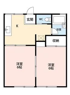 コーポラスエイト【2階】の間取り