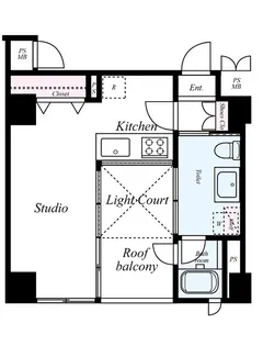 レックス目白プライムシティ【202号室】の間取り