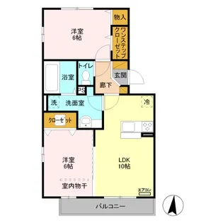 レスポワール A【2階】の間取り