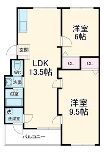 パイロットホーム5号棟【201号室】の間取り
