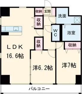 アマルフィーノ グラン【303号室】の間取り