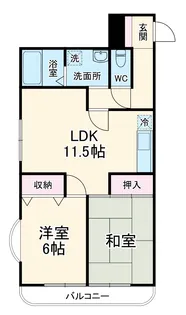 ビラ・フローラ【2階】の間取り