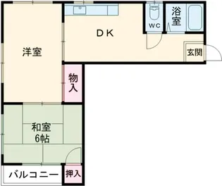福冨ビル【4階】の間取り