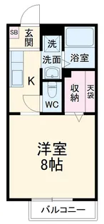 エントピアB【1階】の間取り