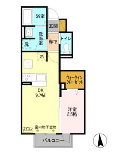 サンルミエールC【1階】の間取り