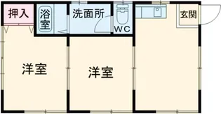 コーポ東塙田【1階】の間取り