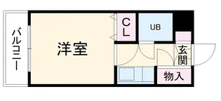 ハイネス丸友【4階】の間取り