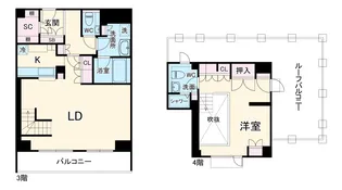 メイビル向陽町 新館【3階】の間取り