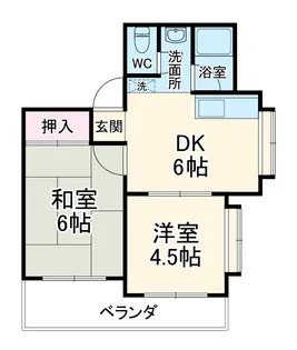 クオーレ稲島【401号室】の間取り