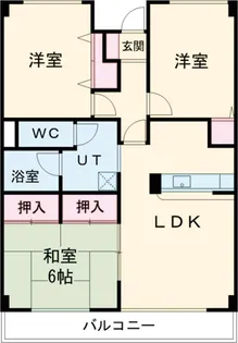 アーバンコートK【303号室】の間取り