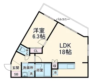 Felice【311号室】の間取り