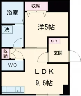 あさひレジデンス五番館【1階】の間取り