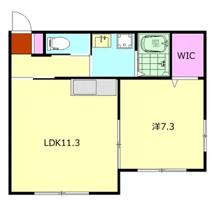 メゾンカワシロ【1階】の間取り