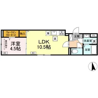 グラナーデ貫井【105号室】の間取り