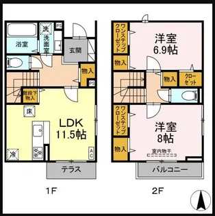 ヴィラ・マリコ【1階】の間取り