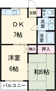 コーポ村田Ⅱ【202号室】の間取り