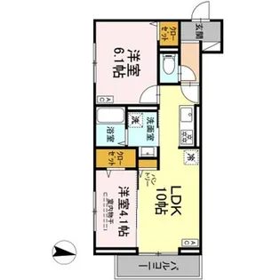 タジェット【3階】の間取り