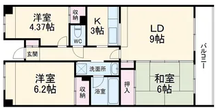 カ・アンジェリ【3階】の間取り
