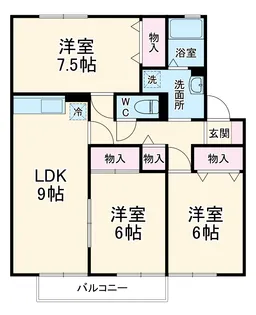 アサケ・ハイム C【203号室】の間取り