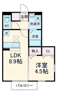 メゾンベローム【1階】の間取り