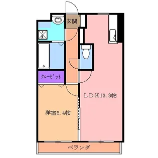 エクセルショールさくら【2階】の間取り