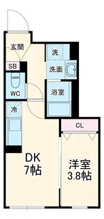 リーデンス名古屋駅西【5階】の間取り