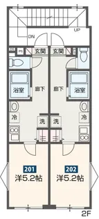 MELDIA梅島Ⅸ【2階】の間取り