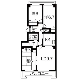ラ・ヴィレット城屋敷【2階】の間取り